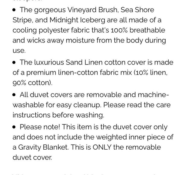 Gravity (Single Size) Seashore Stripe Duvet Cover - Picture 4 of 6